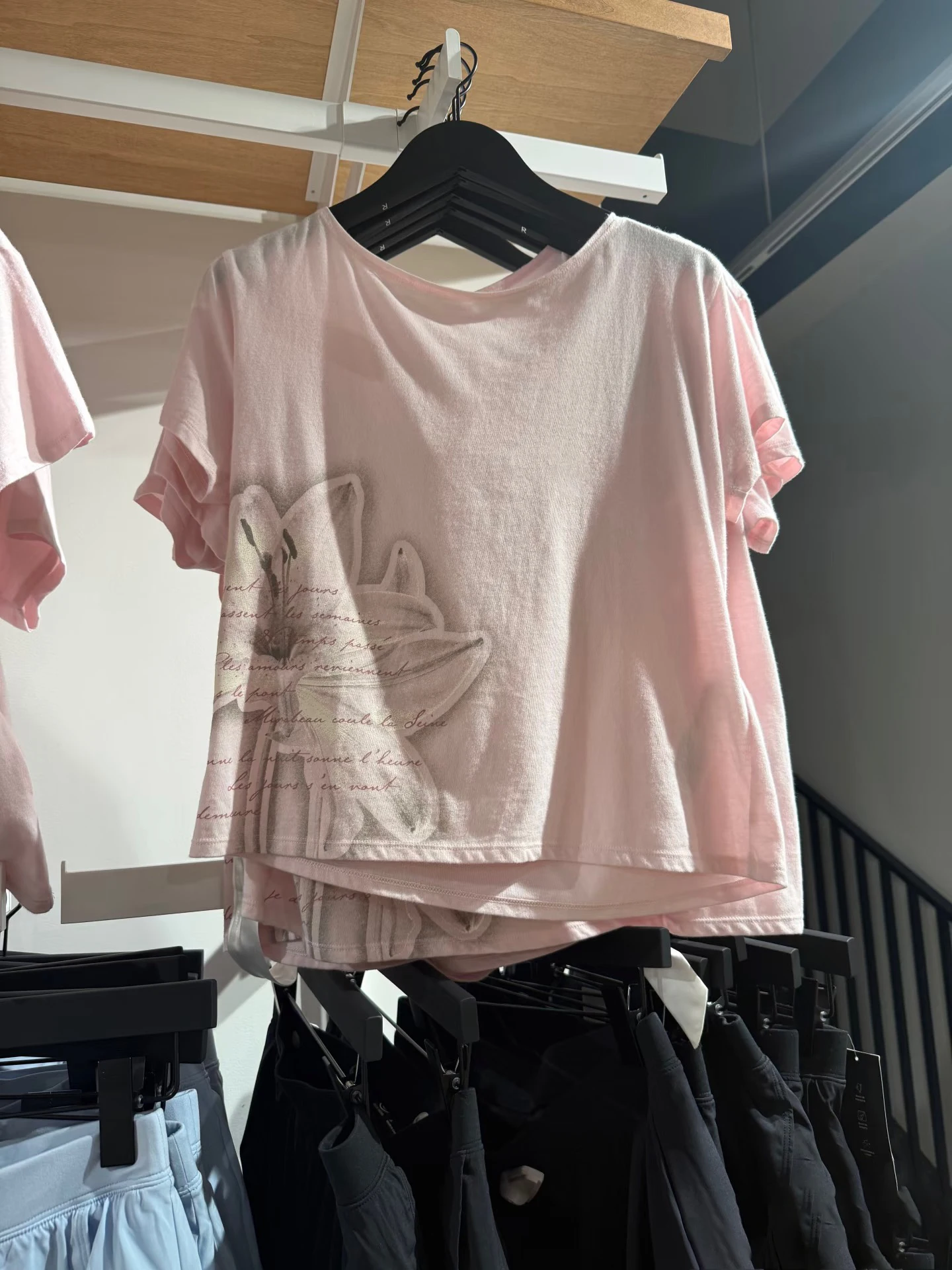 

Flower Print Pink Off Shoulder T-shirt Women Back Lace-up Backless Short Sleeve T-shirts Summer Sexy Sweet Casual Tops Tees New