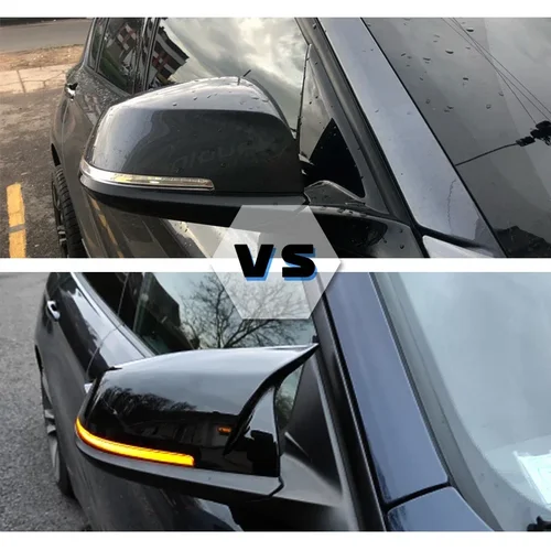 Imagen 2 del producto Para BMW 1 2 3 4 X Series cubierta de espejo retrovisor lateral F20 F21 F22 F23 F30 F32 F36 X1 E84 F87 M2 accesorios de patrón de fibra de carbono