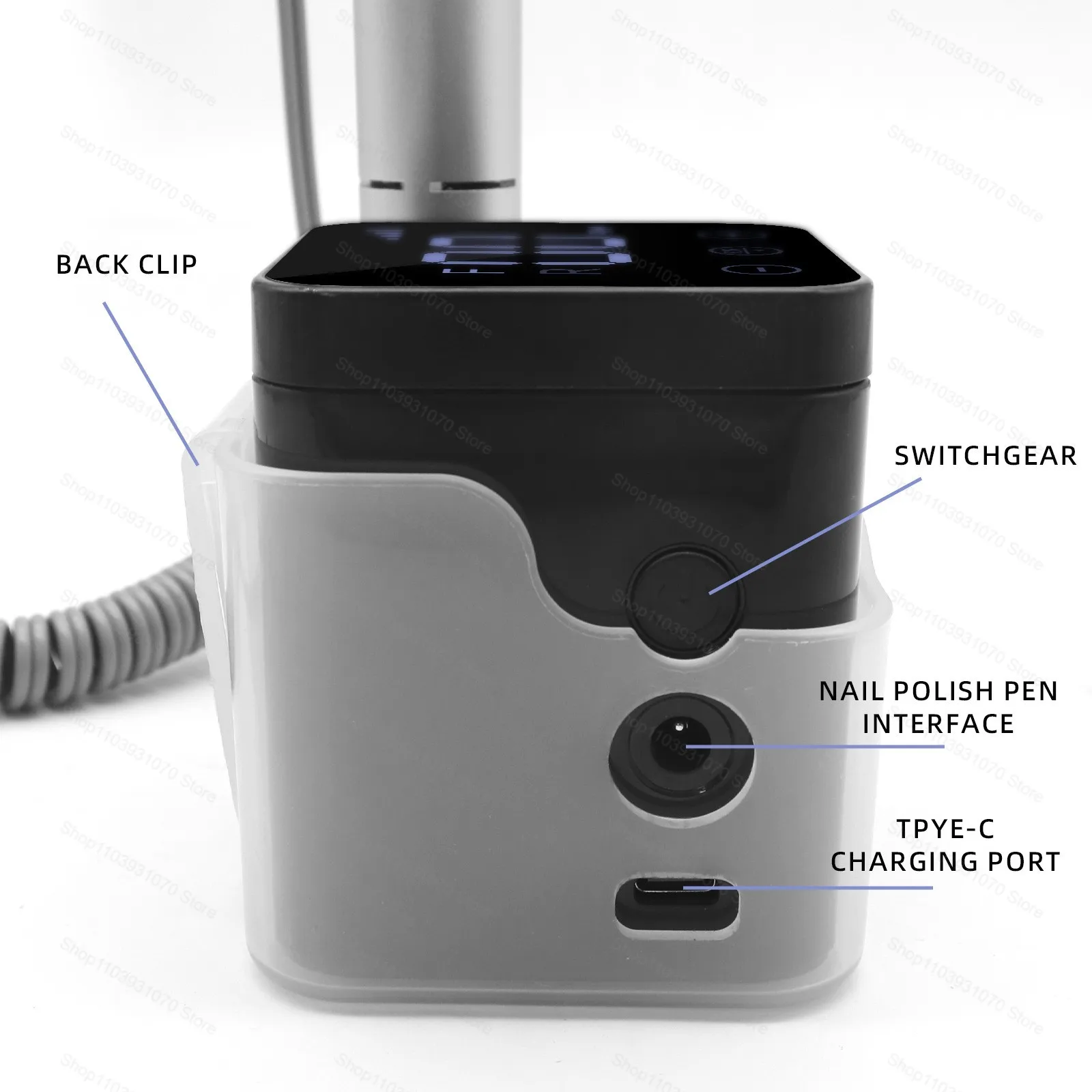 Profissional 35000rpm elétrica portátil máquina de broca do prego display led recarregável baixo ruído arquivo do prego para manicure ferramenta salão beleza