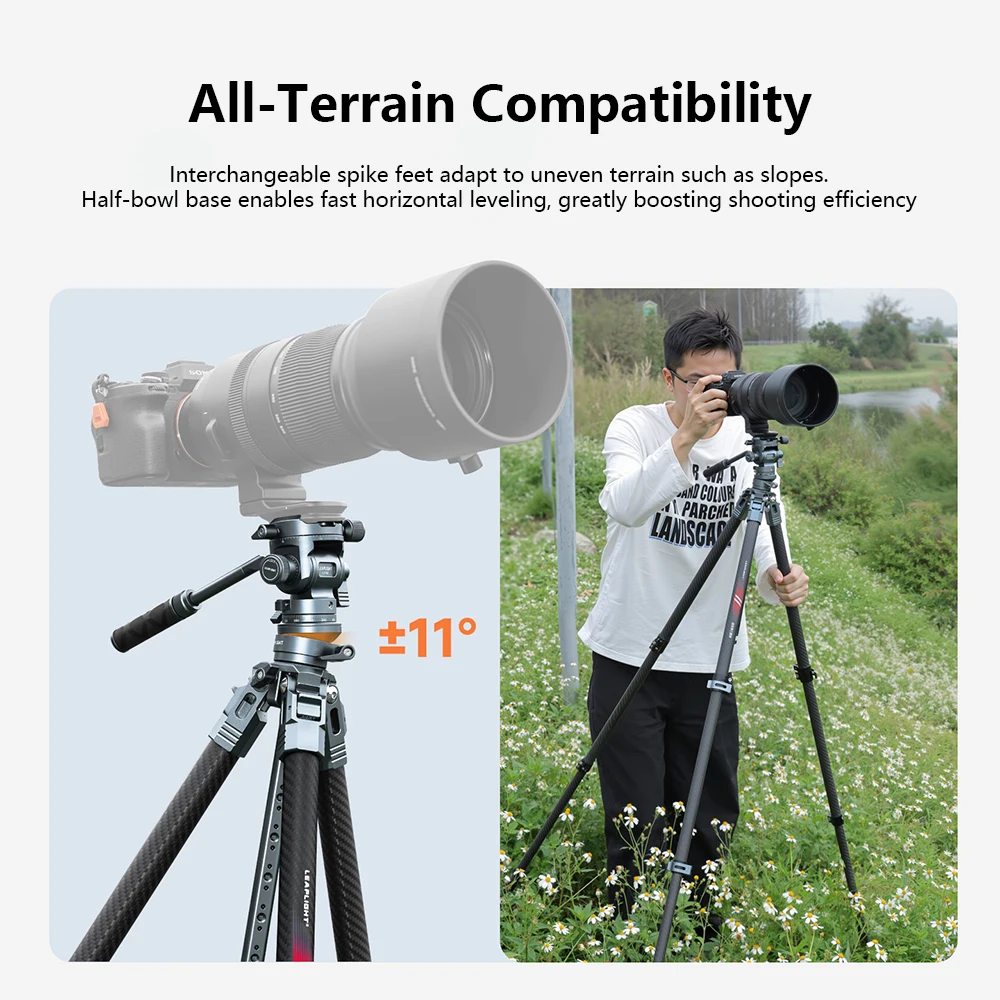 Tripod Kamera Serat Karbon 1.7 - Video Head Tripod Carbon Fiber ulasan dan harga