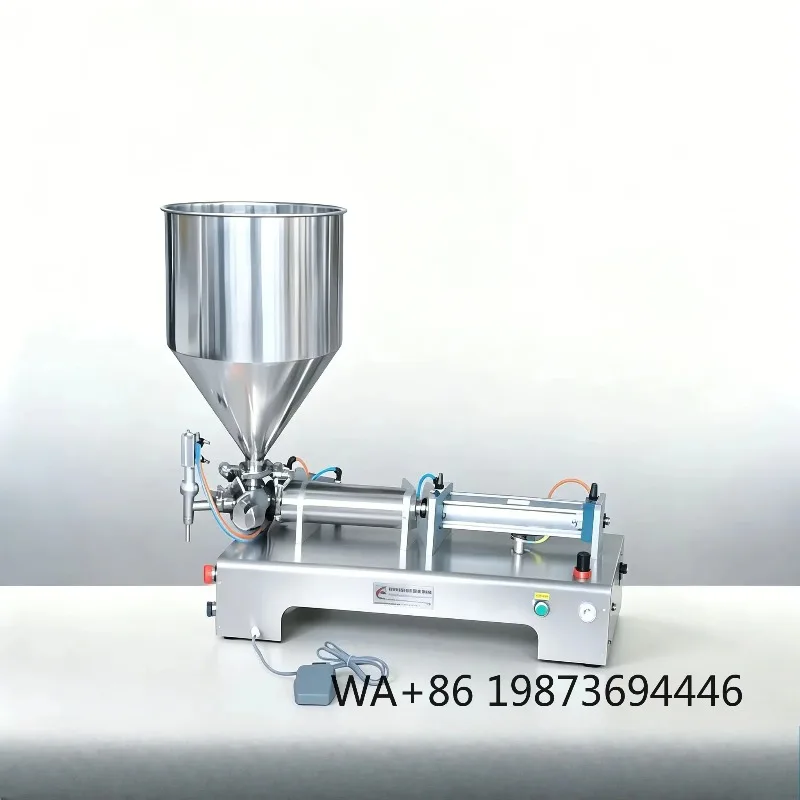 Horizontal pneumatic filling machine, multifunctional filler for food cream jam and daily