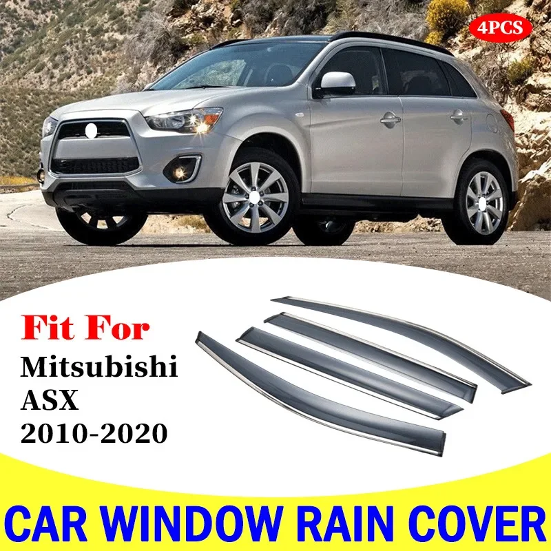 

For Mitsubishi ASX 2010-2020 Car Window Rain Shield Visor Guards Protector Sun Wind Deflector Awning Shade Cover Car Accessories