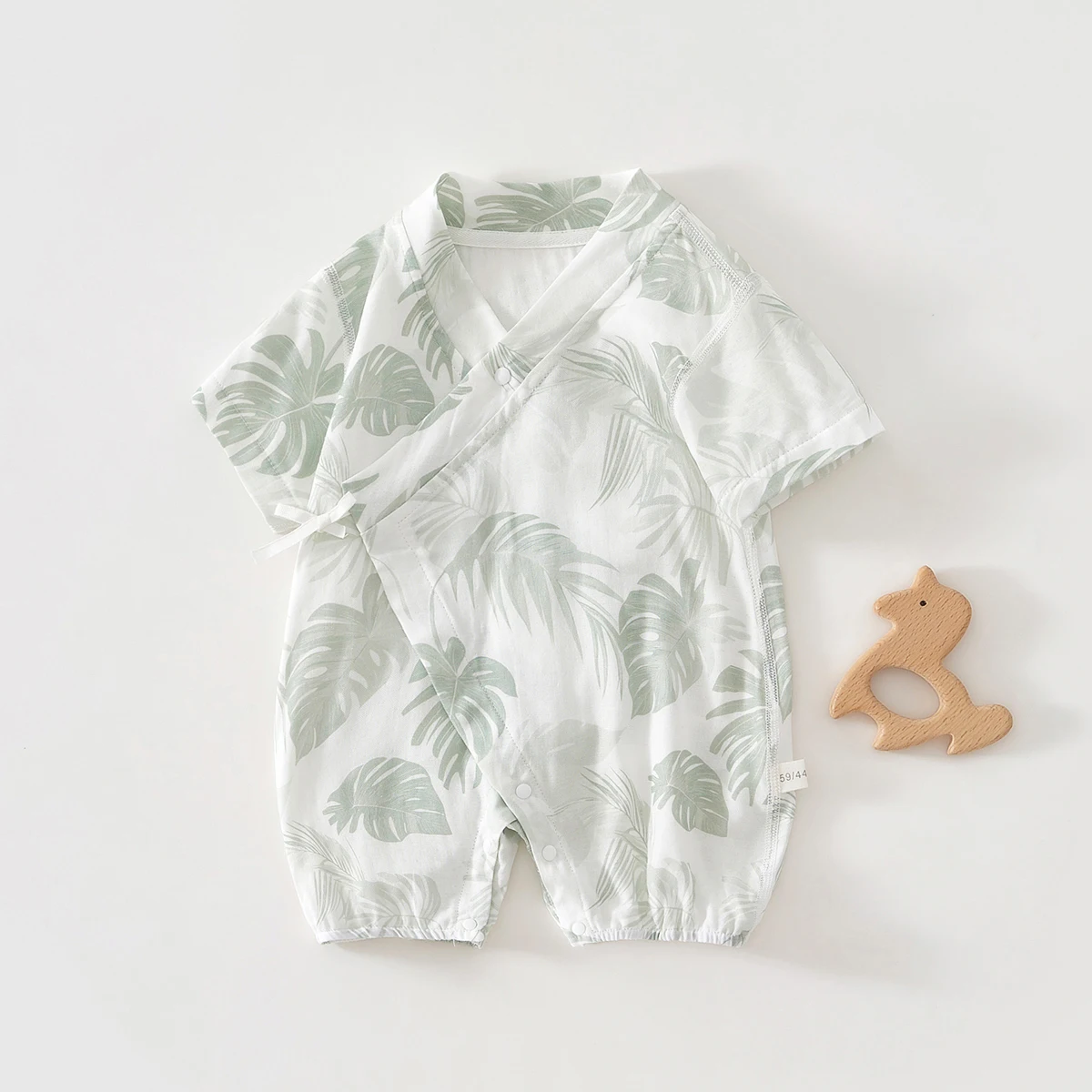 Baby Clothes, Summer Jumpsuits, Short-Sleeved Bamboo Cotton Gauze, Newborn Baby Clothes, Rompers, Pajamas, Monk Clothes