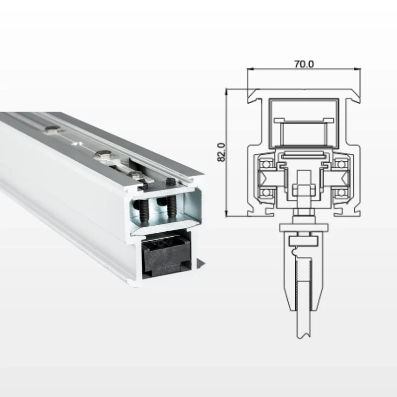 Smart Home Automation Heavy Magnetic Linear Drive Opener Automatic Sliding Door Operators System Mechanism APP Control