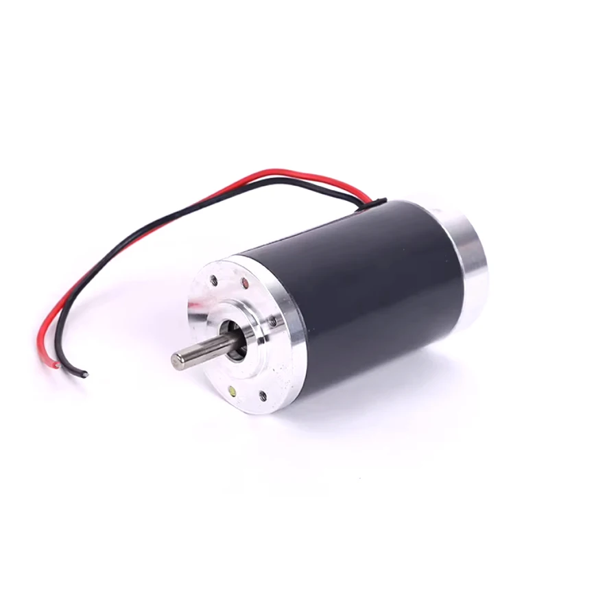 WS-50ZYT91-R موتور تيار مباشر 12v24v صغير 50 مللي متر CW/CCW ناسخة التقطيع جزازة العشب محرك آلة রেডলাইন