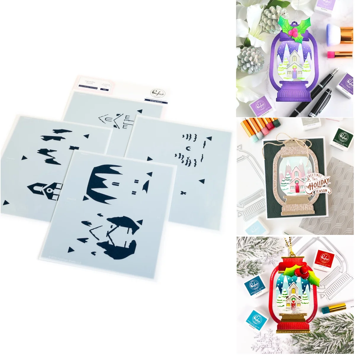 

Snowy Cottage Stencils for Scrapbooking DIY Photo Album Decorative Embossing Supplies Make Paper Cards Crafts 2025 New Arrivals