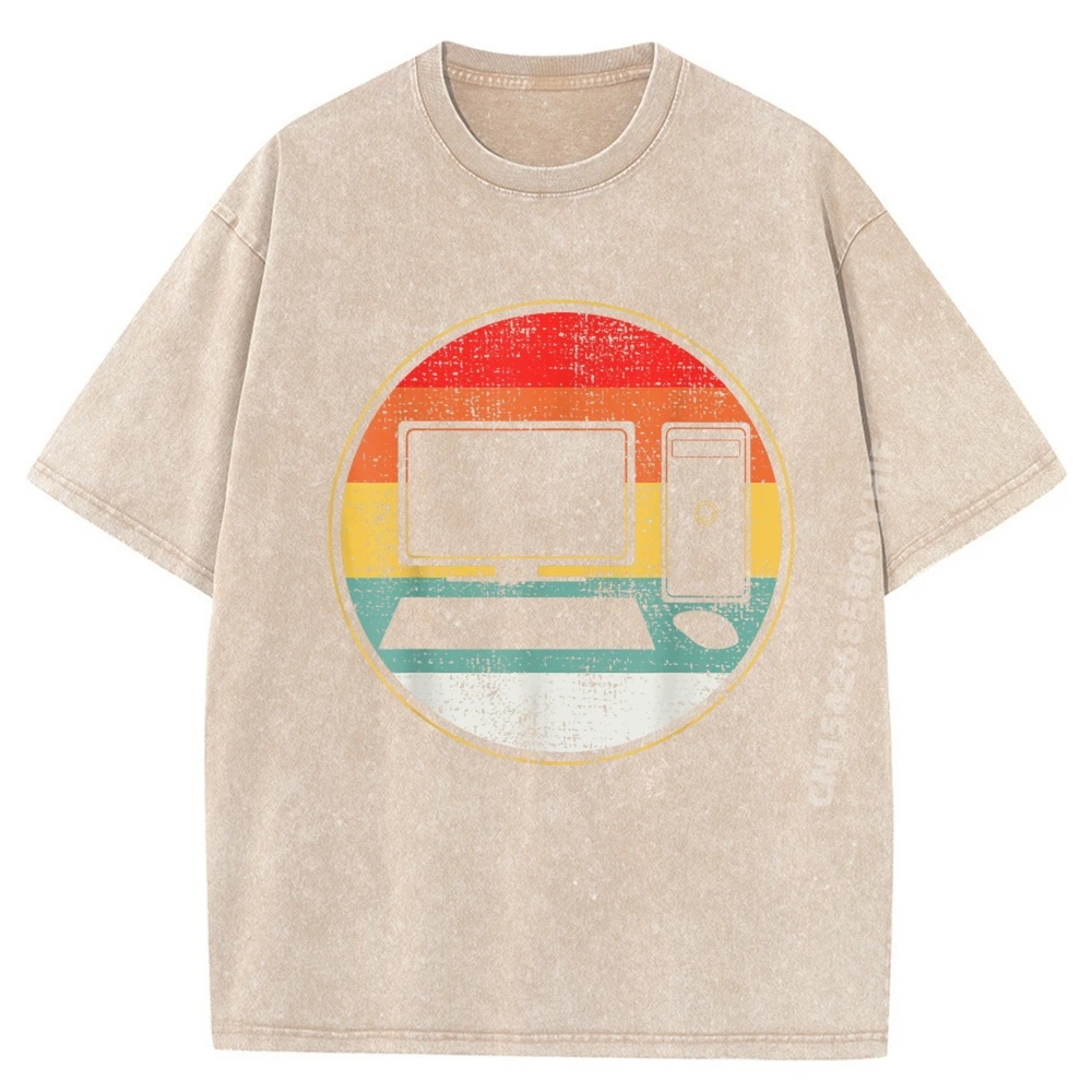 علوم الكمبيوتر الكمبيوتر تدعم مصمم ملابس الرجال أنيمي تي شيرت فاخر مصمم مريح غسلها قميص #3