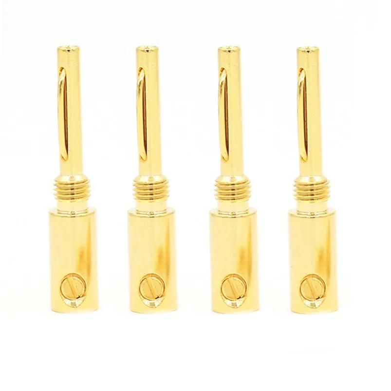 High Quality QED Gold Plated Banana Plug Banana adapter Silver PlatedBanana Connectors