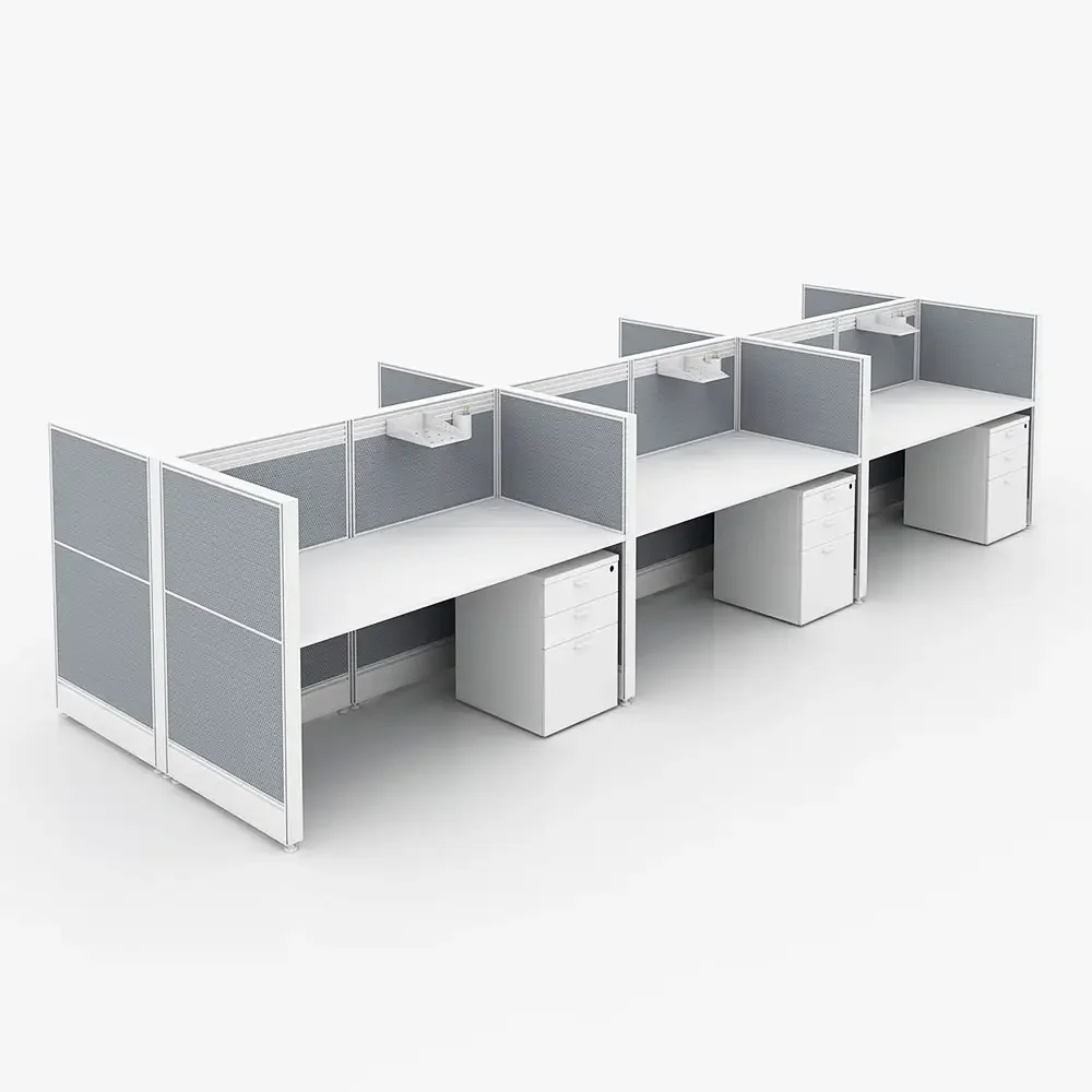 

Office Furniture Offical Cubicle Partition Workstation 8 Person Modular Office Partition and Workstation
