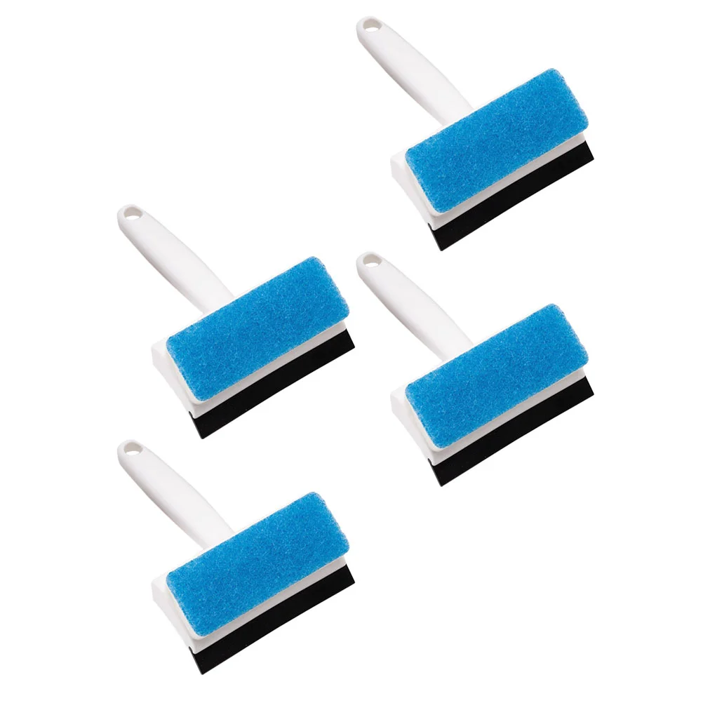 4 Pcs Spatula Wiper Mirror Cleaning Brush Wall Manual Plastic Home Multifunctional Double-sided