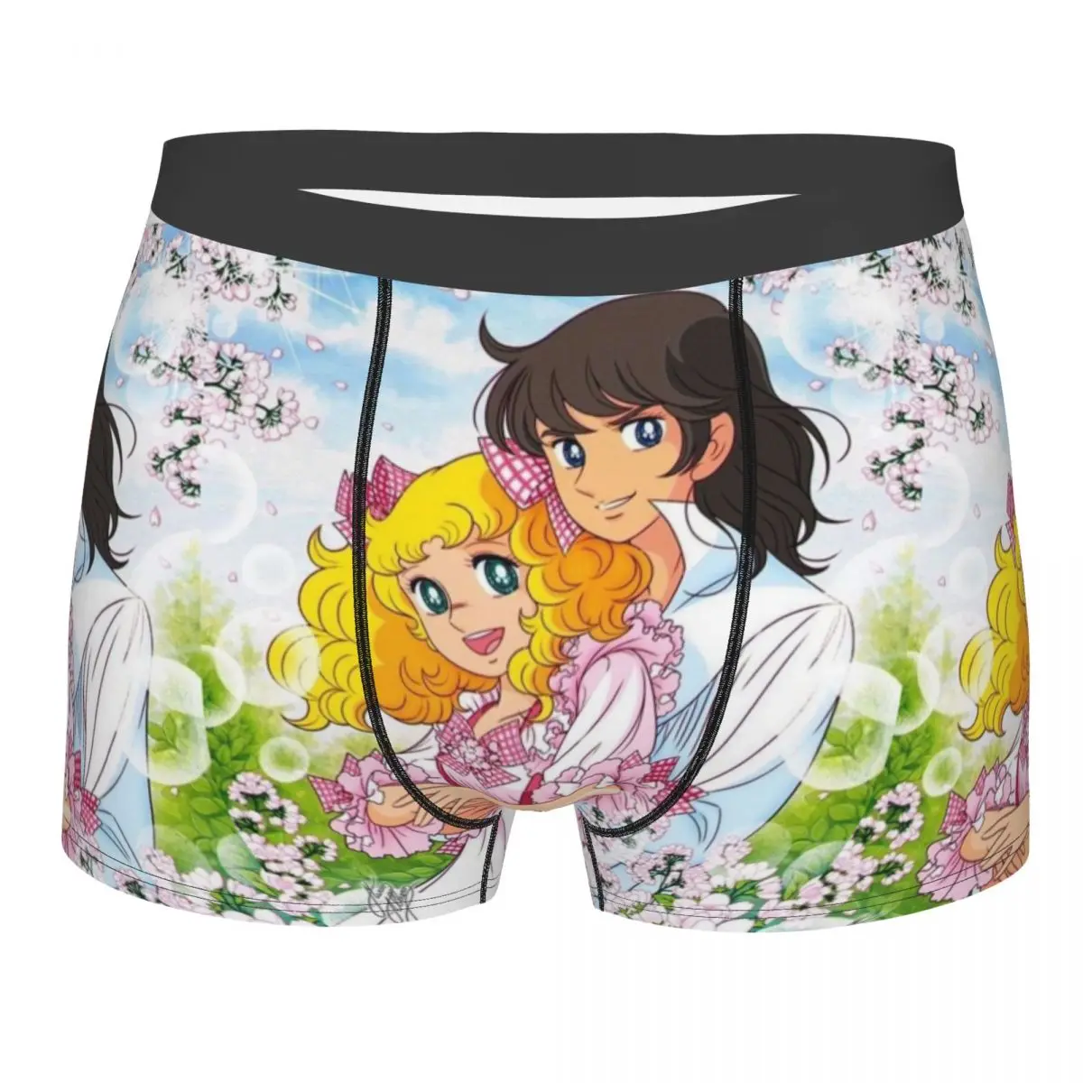 Custom Cool Girls Comics Animation Candy Candy Boxers Shorts Underpants Male Stretch Briefs Underwear