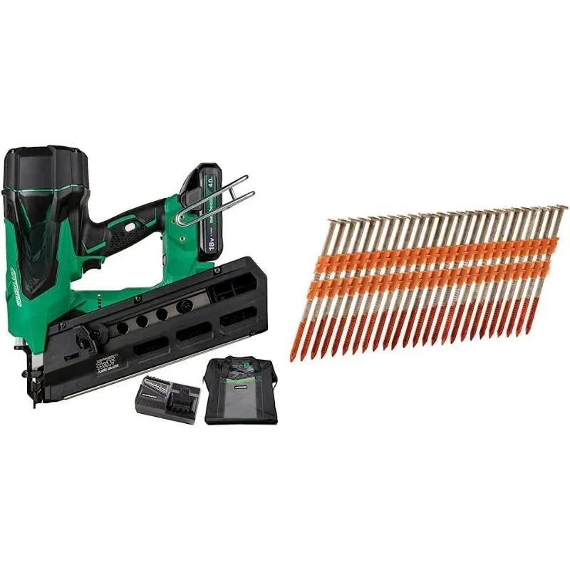 

Cordless 18V MultiVolt™ Framing Nailer Kit + Metabo HPT Framing Nails | 20302S