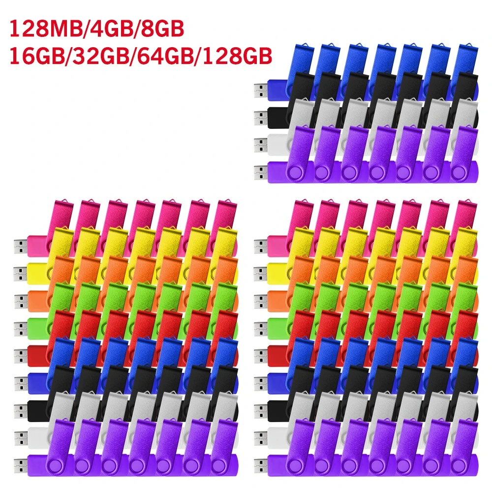 

2.0 USB flash drive 64GB metal pen drive suitable for computers with 8GB 16GB 32GB 128GB flash cards high-speed memory stick