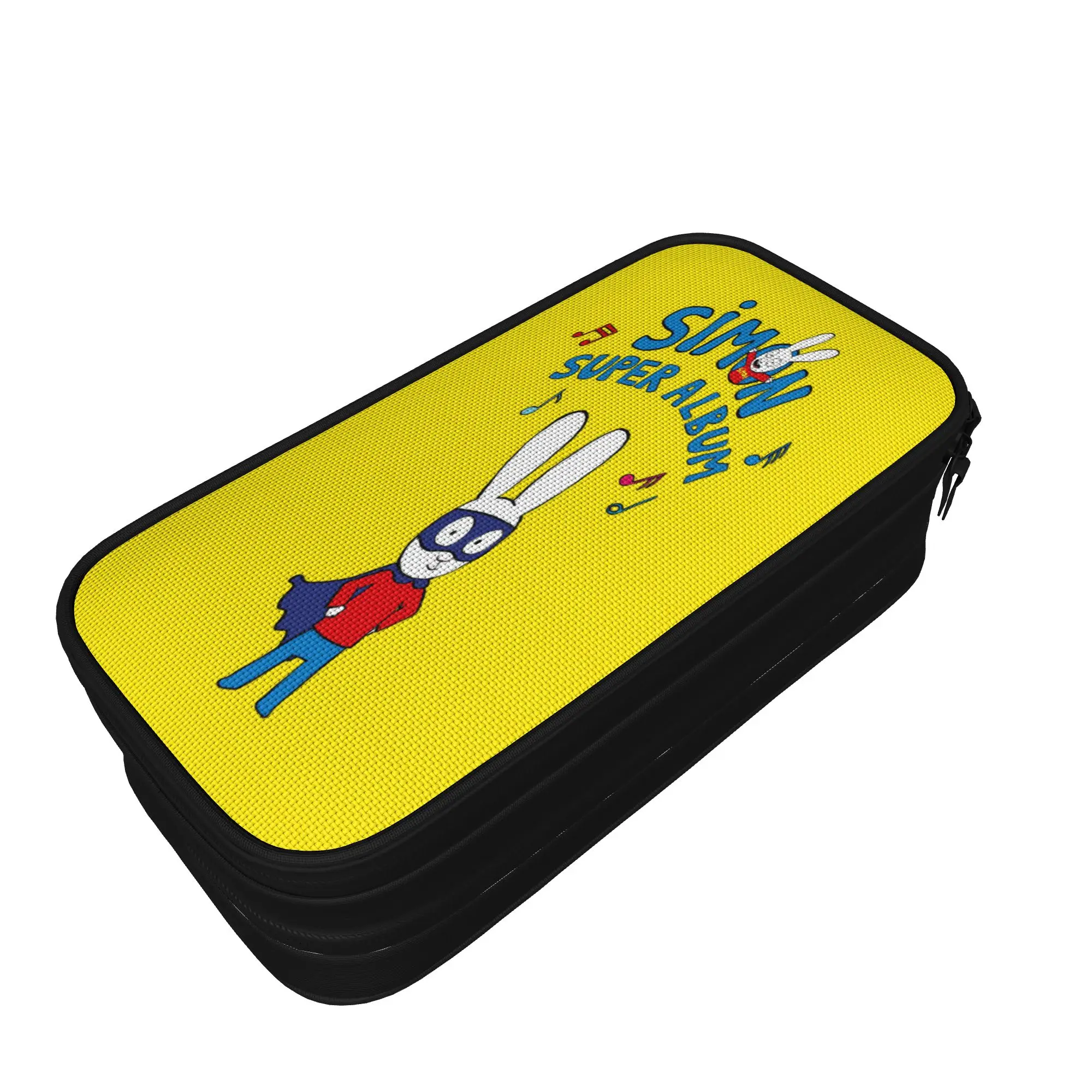 Fashion Pencil Case Simon Super Rabbit Pencil Box  School Pencil Cases Girls Boys Canvas Custom DIY School Stationery