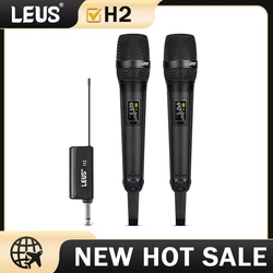 LEUS H2 UHF SKM9000 Wireless Microphone for Recording Studios Karaoke Stage Speeches Wedding Performance Band Family Gatherings