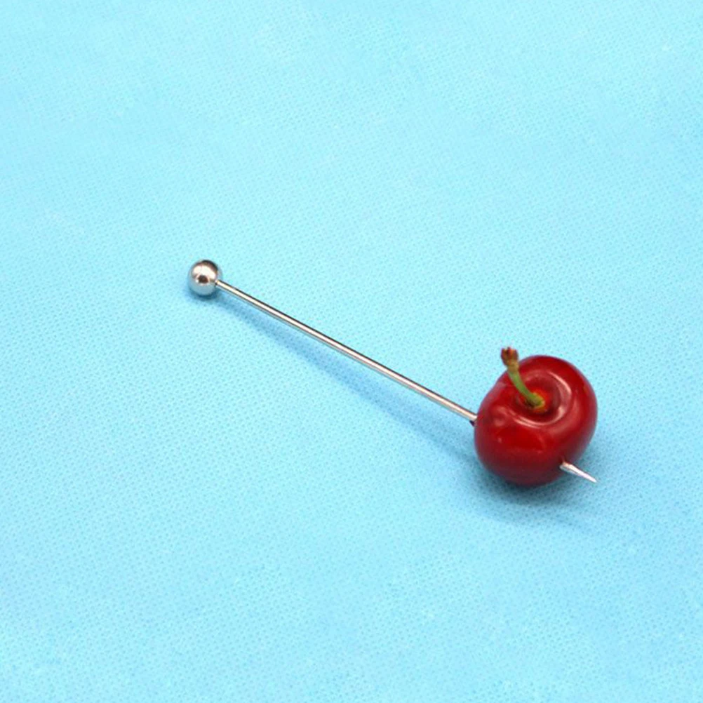 

10 PCS Stainless Steel Cocktail Sign Toothpick for Fruit Fork Silver Toothpicks