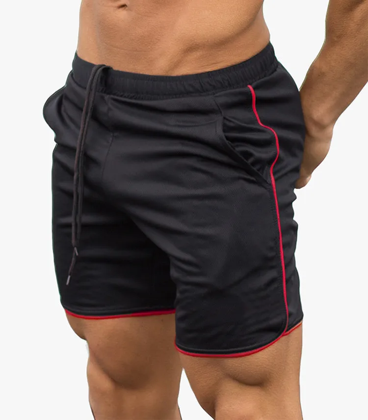 Summer Double-layer Quick-drying Breathable Men\'s Shorts Sports Training Running Straight Light Board Five-point Shorts