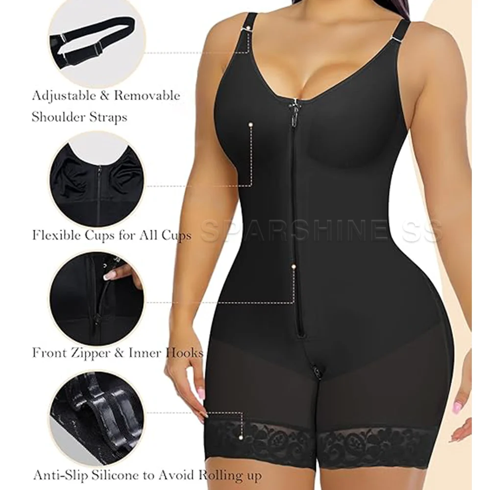 Colombianas Corset High Compression Full Body Shaper Girdles Woman Adjustable Clasps Buttock Lifter Slimming Push Up Body Shaper