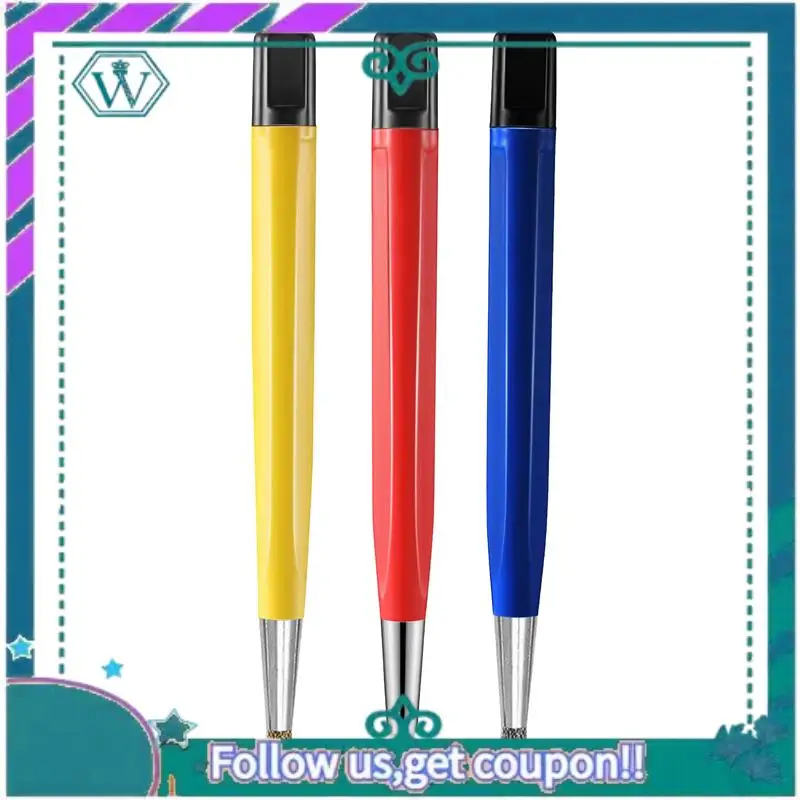 

A09P 3 Pcs / Set Fiberglass Steel Scratch Brush Pen Polish Watch Rust Dirt Remover Jewelry Circuit Board Cleaning