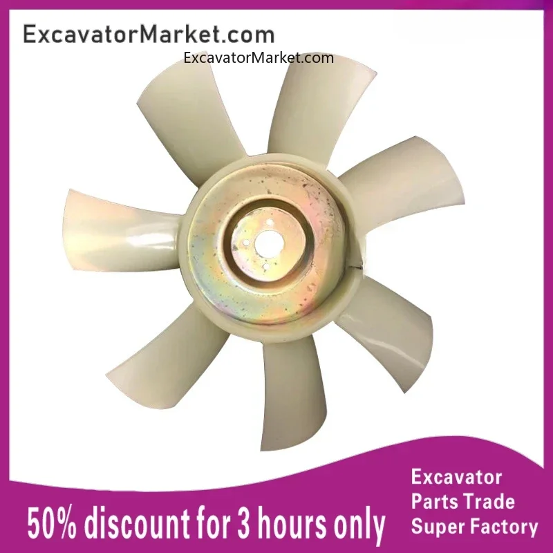 

For HITACHI ZX ZAX60/70 SANY SY 60/75 4JG1 Engine fan blade Excavator cooling fan blade excavator accessories For excavator