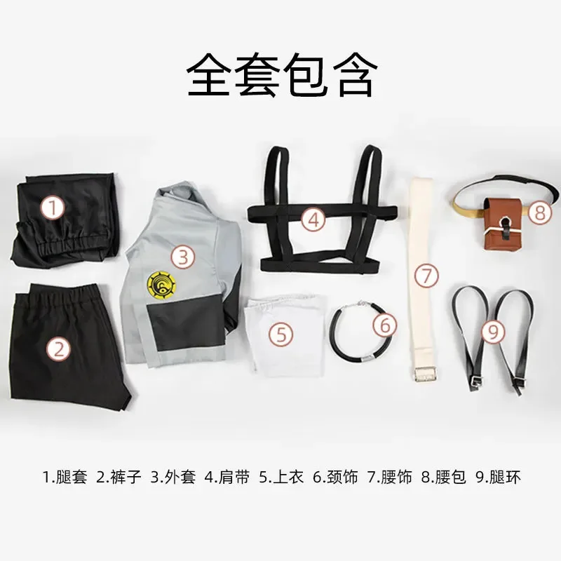 Anime Gachiakuta Enjin Zanka Nijiku Luther Riyo Cosplay Costume Uniform For Women Men Choker Akuta Cleaners Halloween Carnivala;