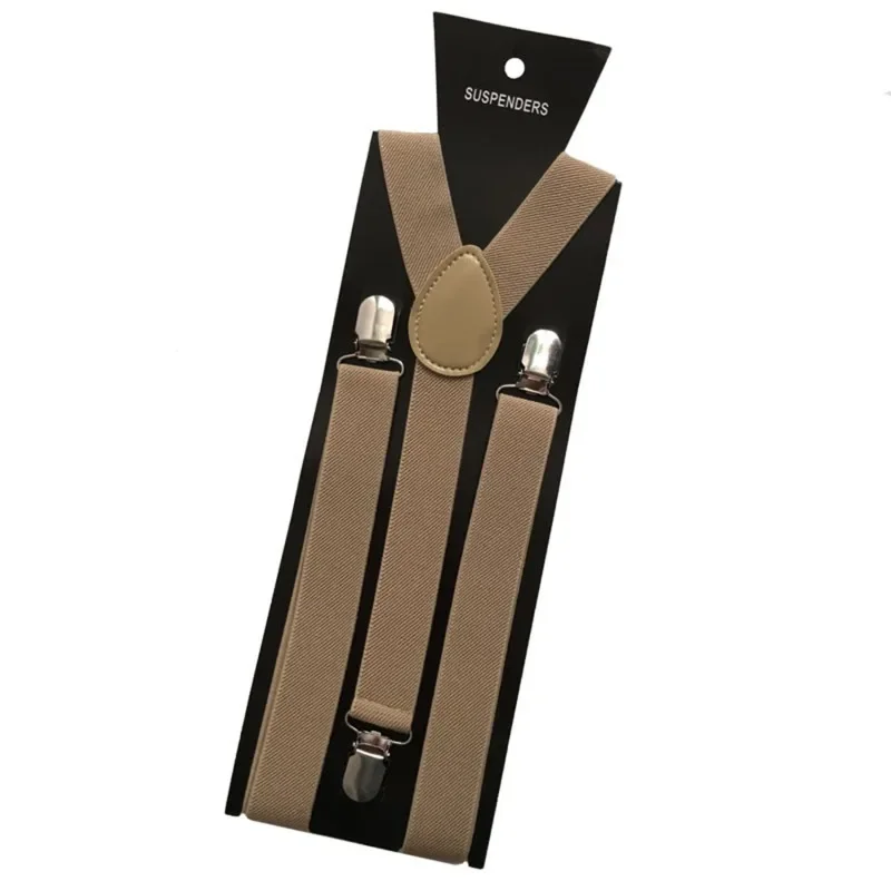 Herren-Hosenträger, strapazierfähig, hochelastisch, verstellbar, mit 3 starken Clips, ideal für Hochzeiten – Detail 8
