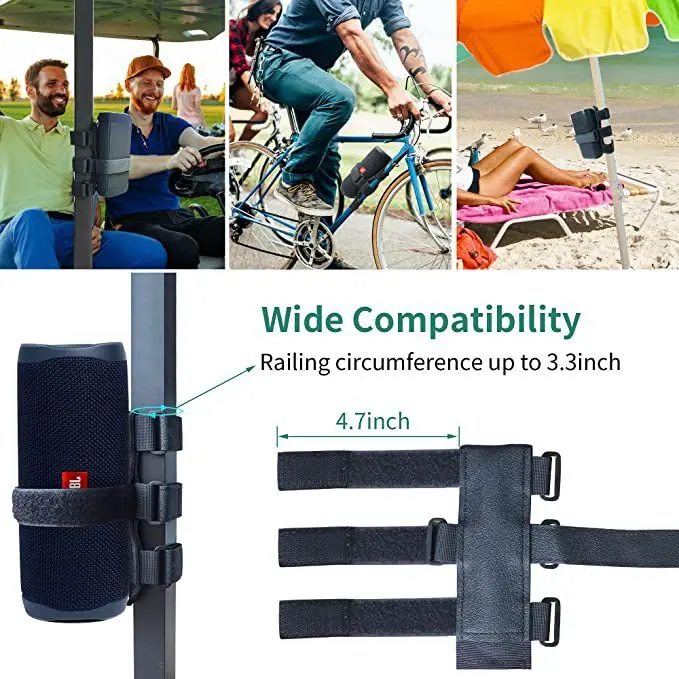 Bicycle Speaker Fixed Strap Portable Bluetooth Speaker Mount MTB Road Bike Bottle Golf Cart Speaker Bicycle Bottle Holder