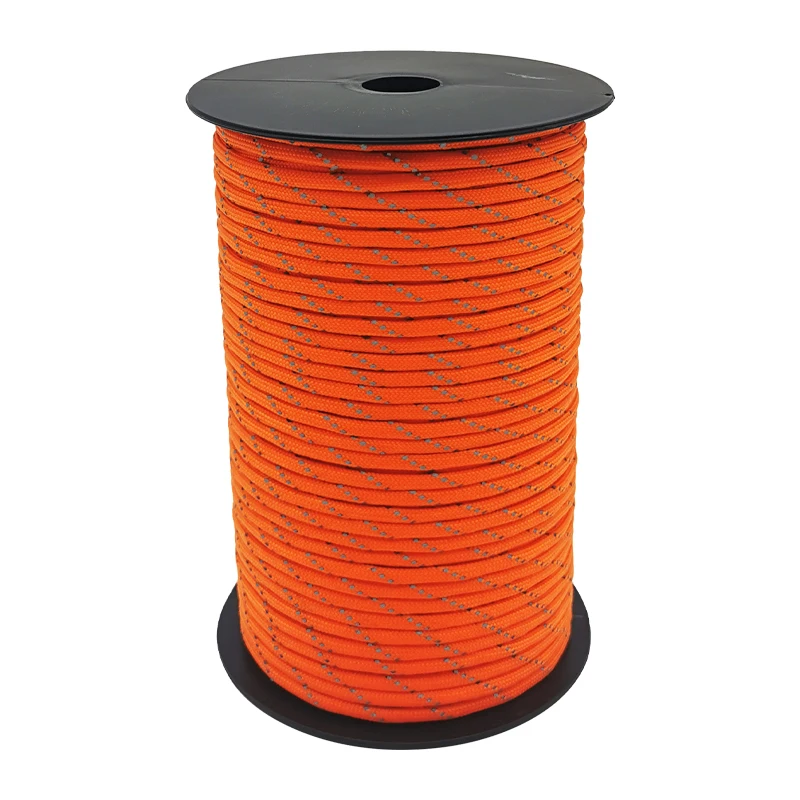 50/100m Multifunktionales 7-Kern Reflektierendes 550 Paracord-Seil 4 mm Camping Überlebens-EDC Outdoor Fallschirmschnur Lanyard Rettungsseil – Detail 6