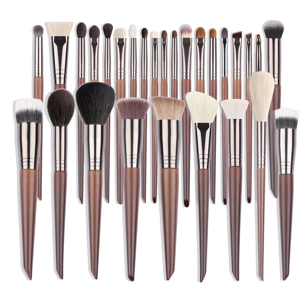 Makeup Brush Set Natural  Cosmetic Tools Brushes Kit for Make Up Synthetic Foundation Set Concealer 28 PCS Professional