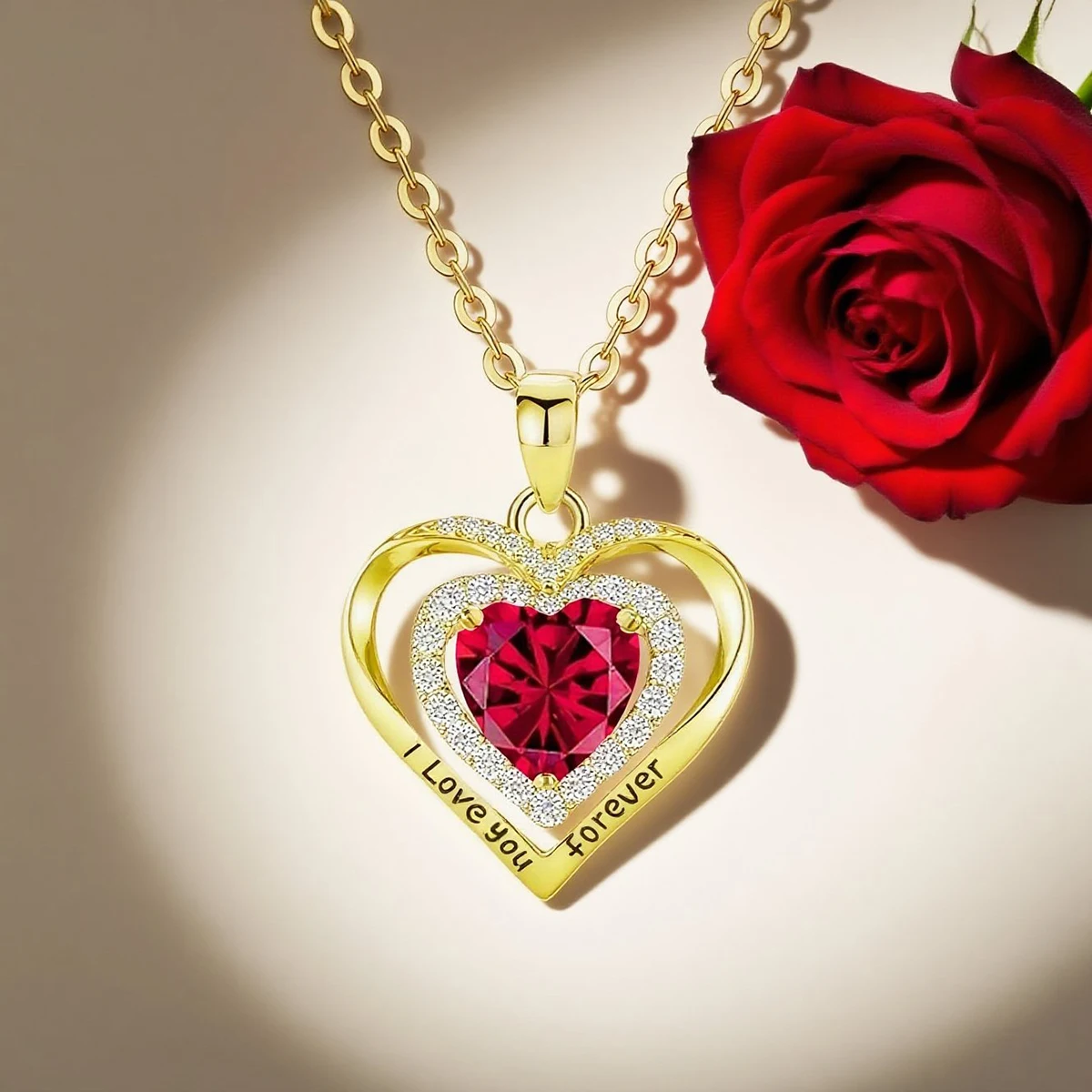 I Love You Forever Pendant Necklace 2026 Popular Jewelry For Women, Girlfriends, Christmas, Valentine's Day, Mother's Day Gifts