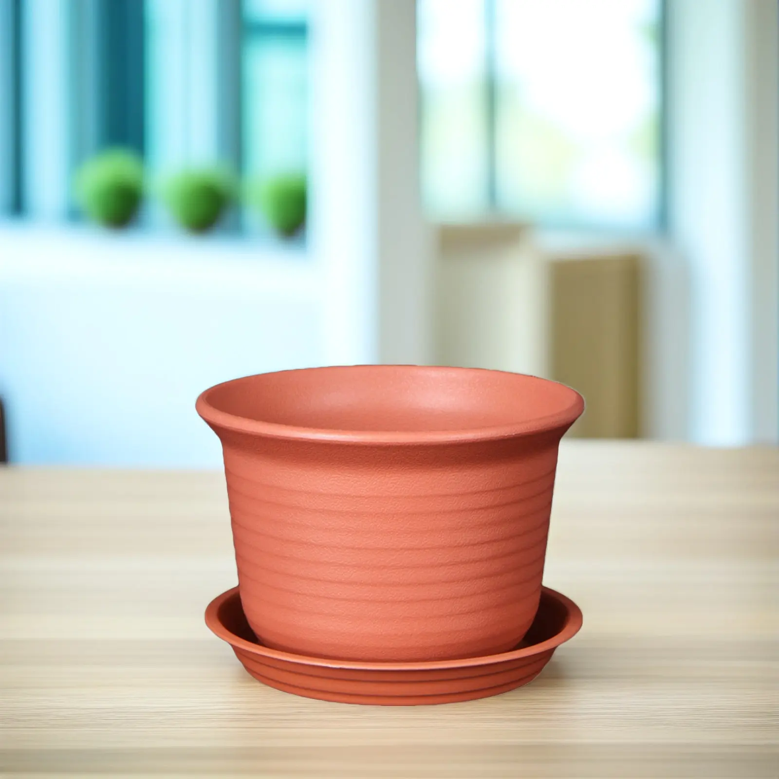 Thickened Resin Flower Pots Small Plant Pots Size with Drainage Holes for Succulents Seedlings Crafts School Projects