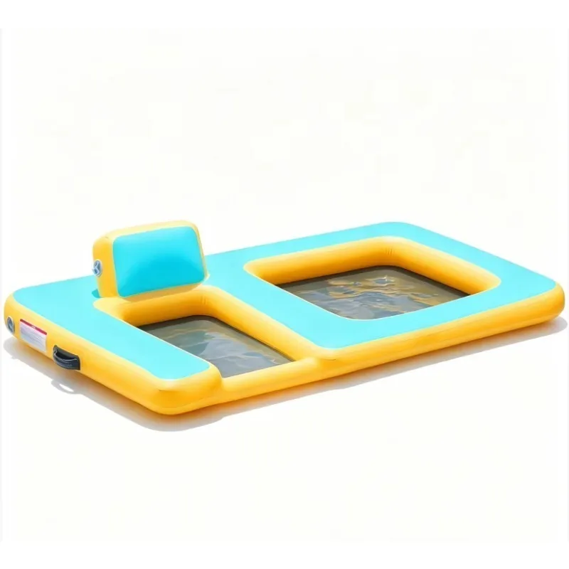 Innovative Inflatable Dog Pool Floatation Bed with Seat-durable Thick PVC Brushed Fabric Sport Yacht for Adults Dogs Surfing