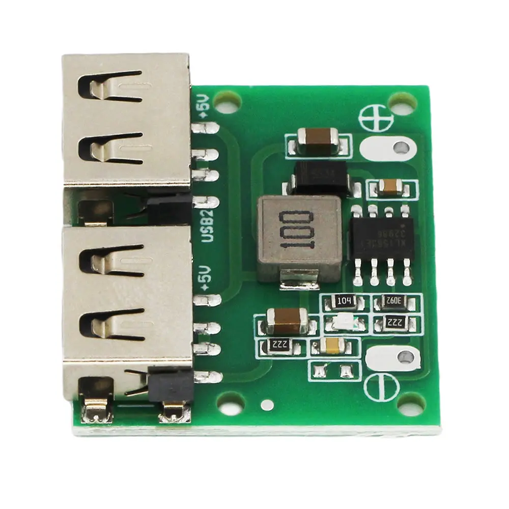 USB DC-DC Voltage Buck Regulator Step Down Power Supply Module 9V 12V 24V to 5V 3A Dual USB Output Buck Voltage Car Charging