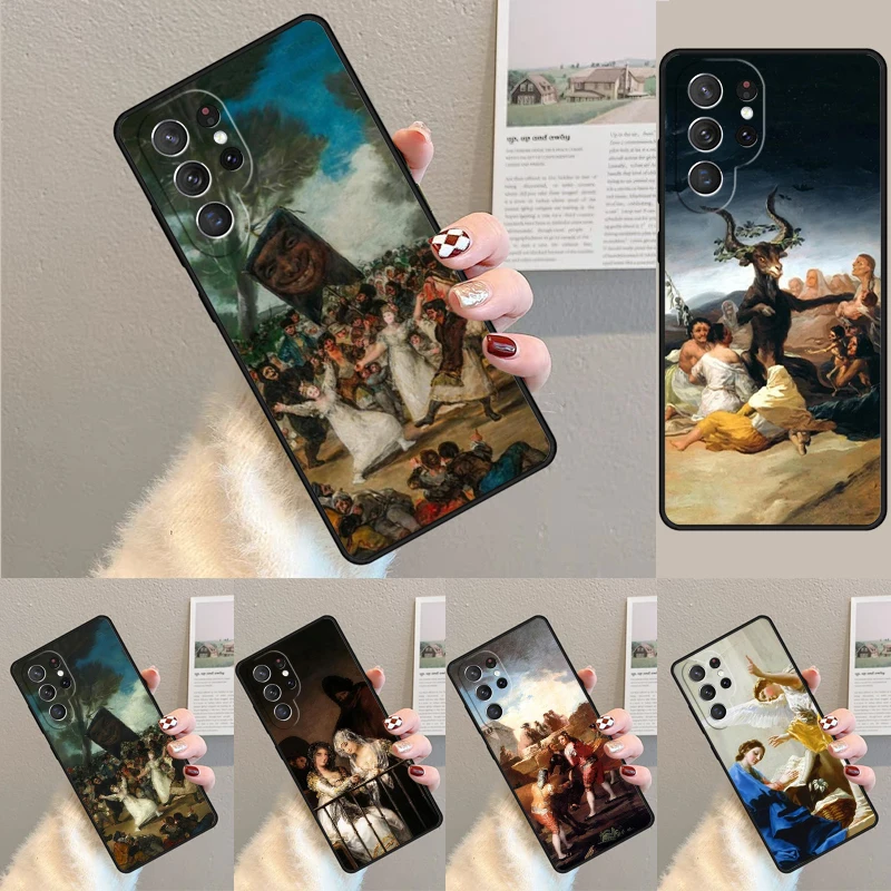

Чехол для телефона с изображением Francisco Goya Paintings для Samsung Galaxy S24 S25 Ultra S21 S22 Ultra S10E Note 10 Plus Note 20 FE S23