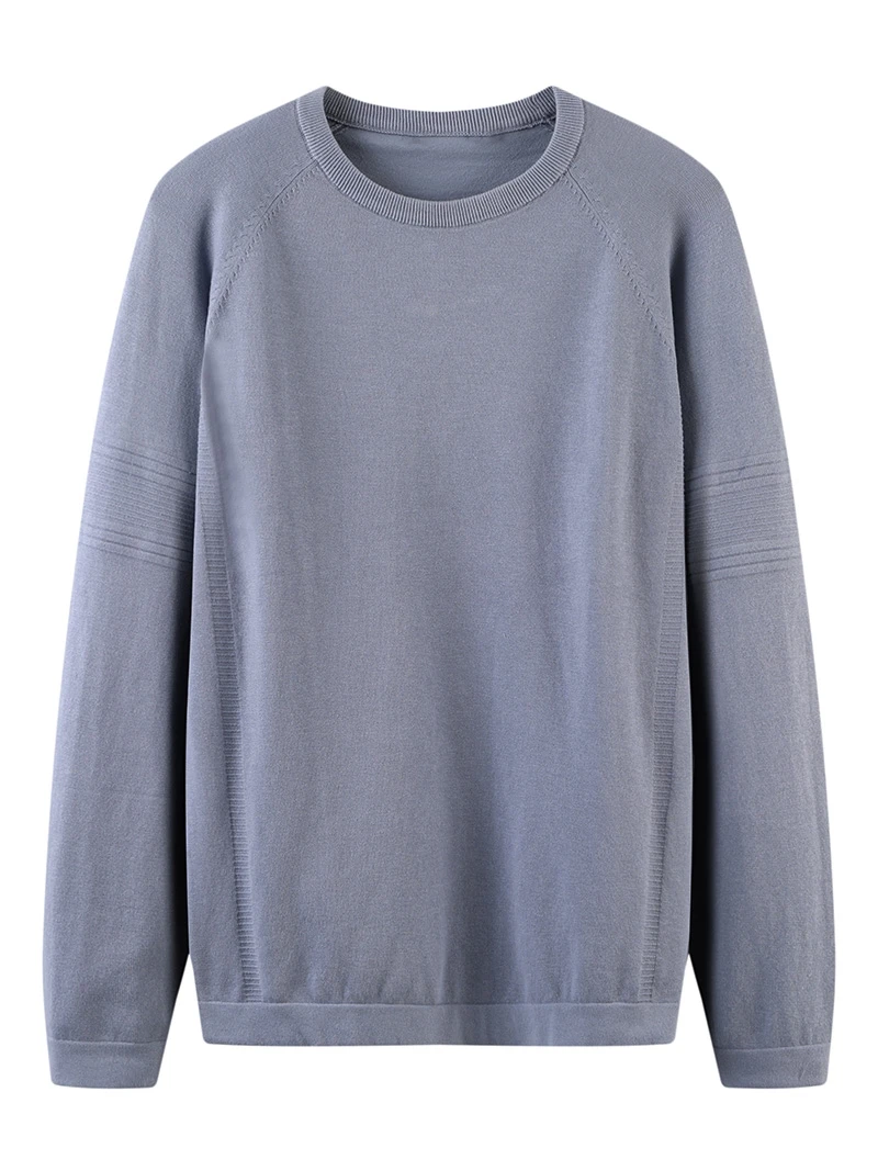 

Men's Color round Ne Long Sve Knitted Sweater Casual Flower Pattern Base irt Youth Vitali Sle Autumn Wear