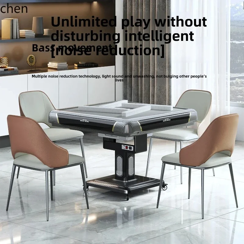 YFY new mahjong machine automatic household bass free  ultra-thin roller coaster dining table  dual-purpose