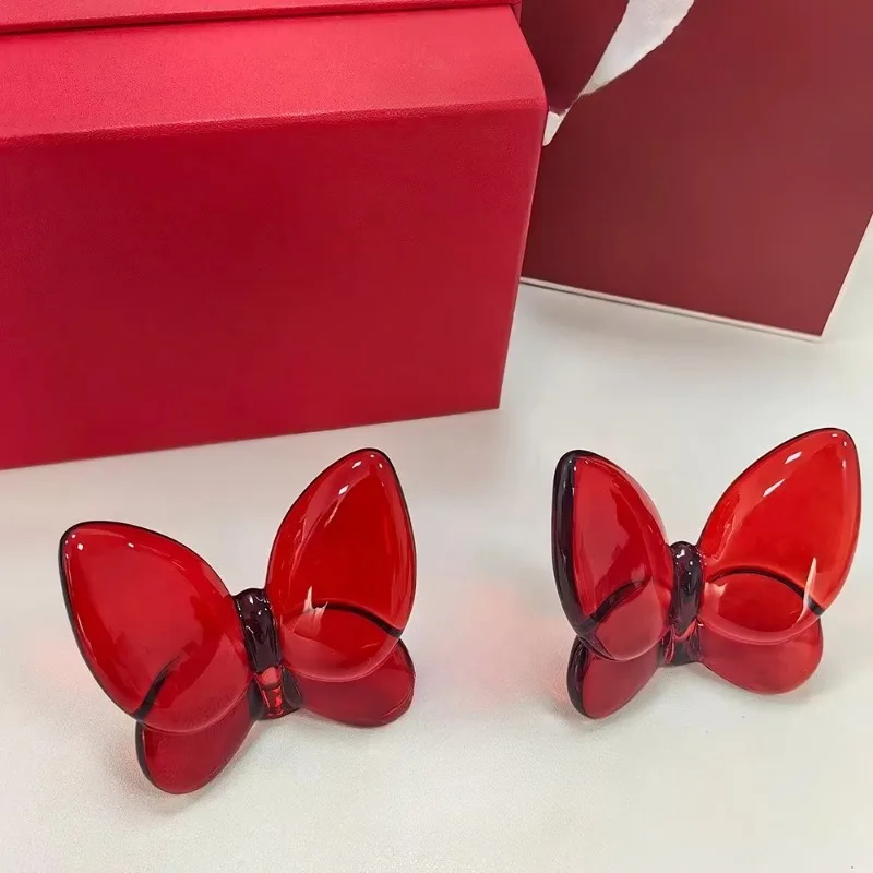 Full set, gift box, crystal, butterfly wings, lucky butterfly jewelry.