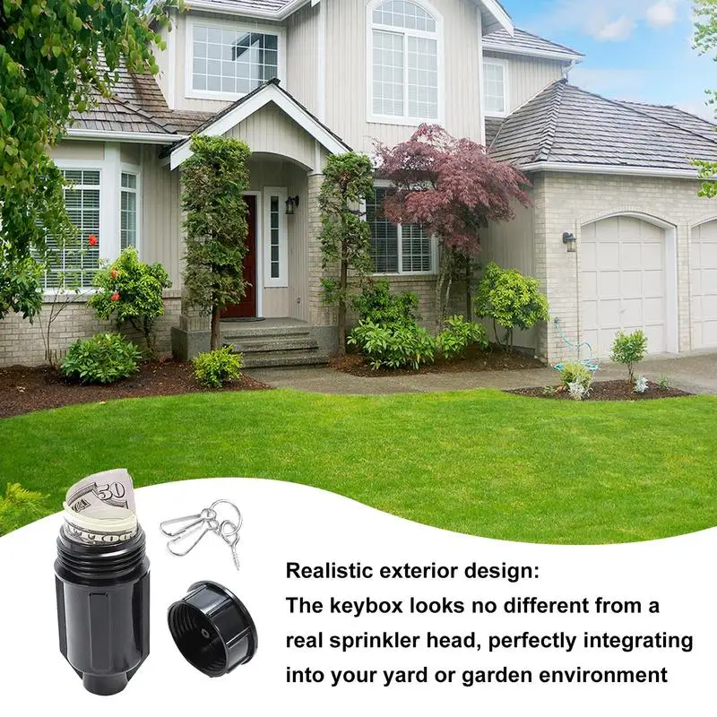 Water Nozzle Key Hider Outdoor Waterproof Water Nozzle Hiding Key Holder Sufficient Space Spare Organizer Multifunctional Key