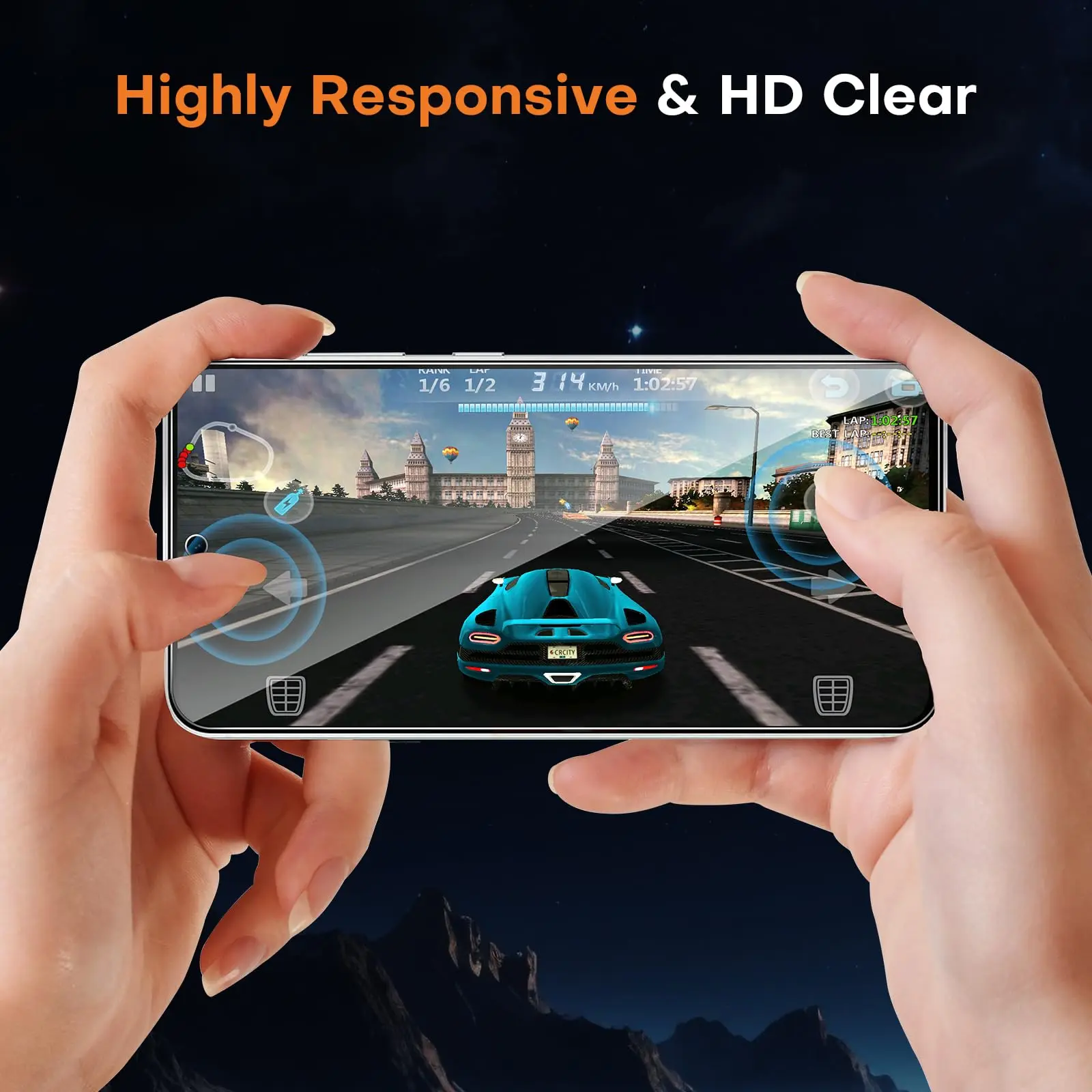 For Samsung Galaxy S24 FE 6.7 inch Screen Protector Tempered Glass Crystal Mica 9H HD Clear Transparent Anti Scratch