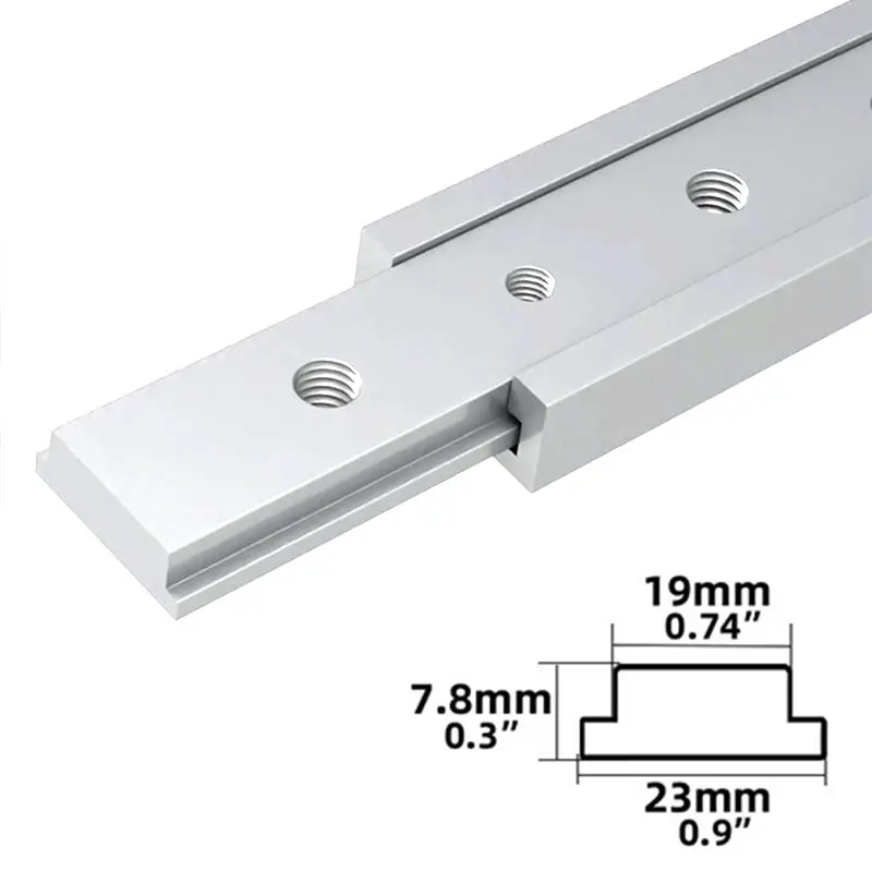 Imagem -03 - T-track Alumínio Slot Slider Barra Deslizante t Slot Nut T-track Jigs Parafuso Fastener Ferramentas Faça Você Mesmo para Trabalhar Madeira m6 m8 30 45 tipo