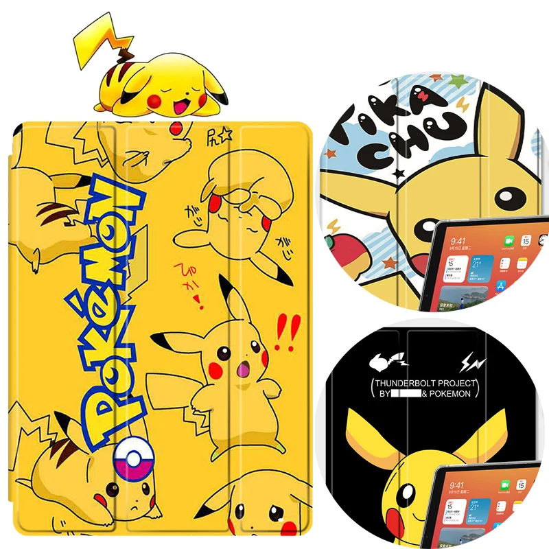 

Pikachu Apple IPad Case for IPad 10.2 8th 2018 9.7 for Pro 11 Air 5 Mini 4 5 6 Air 4 IPad 10th 10.9 2022 9th 12.9 Cover 10.9inch