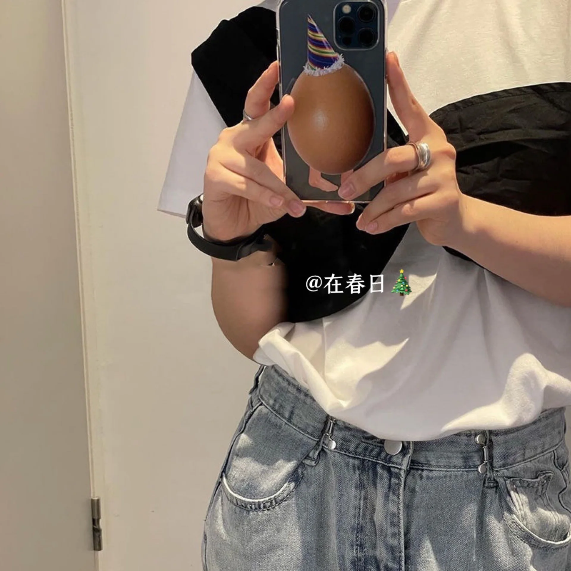 Coreano ins chapéu de natal ovo criativo personalizado caso de telefone para iphone 16 15 14 13 12 11 pro xr x max 7 8 plus mini y2k capa