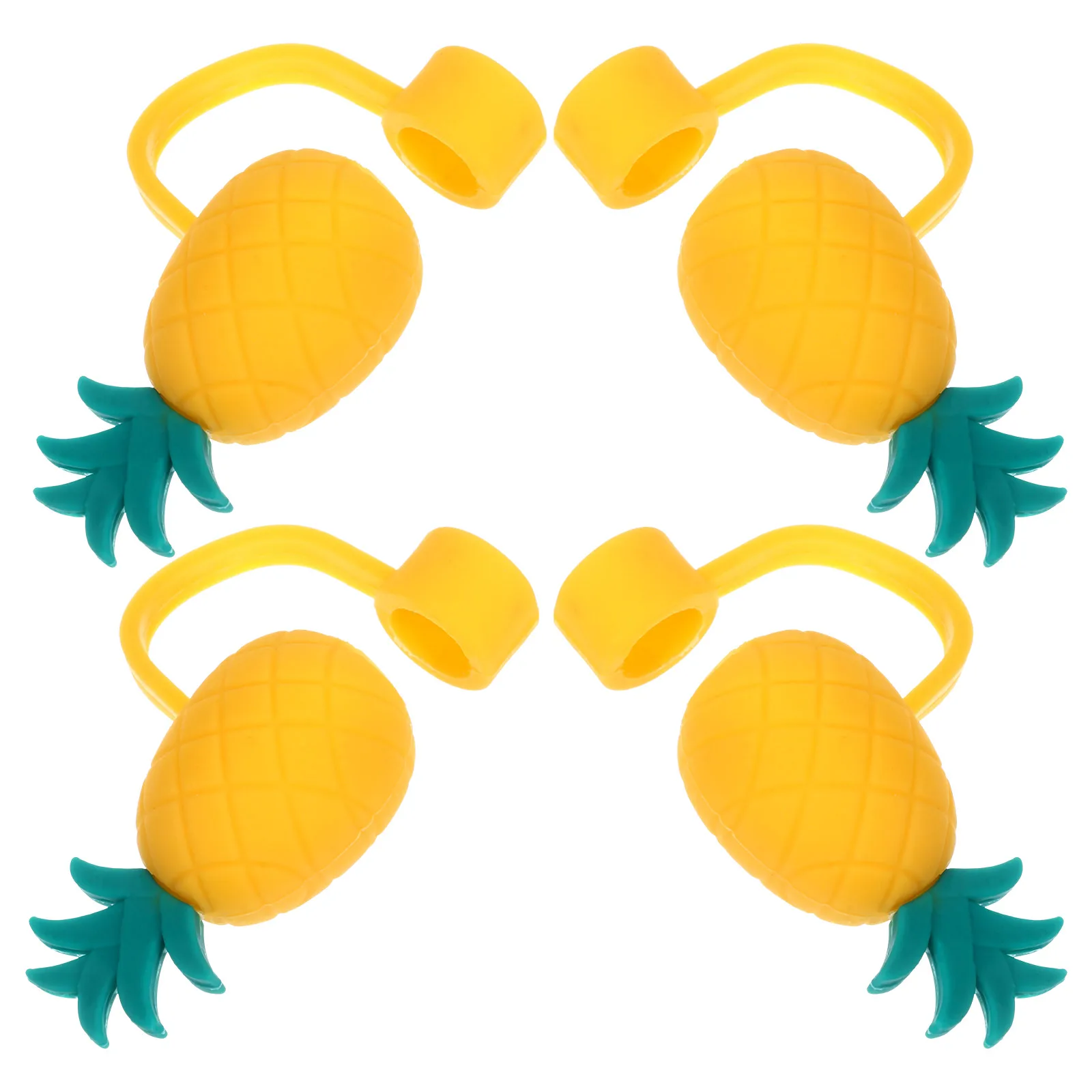 

4pcs Reusable Caps Cute Drinking Straw Covers For Parties Tips Straw Covers For Reusable Straws Protector Portable Decor