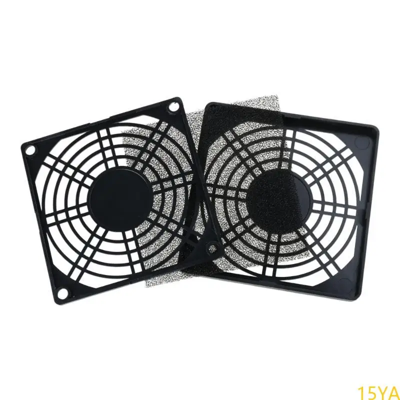 15YA 1Pair 4 5 6 7 8 9 12 15cm Fan Filter Dustproof Cover USB Cooling Ventilator for DIY Computer Case Fan Dirt Filtering