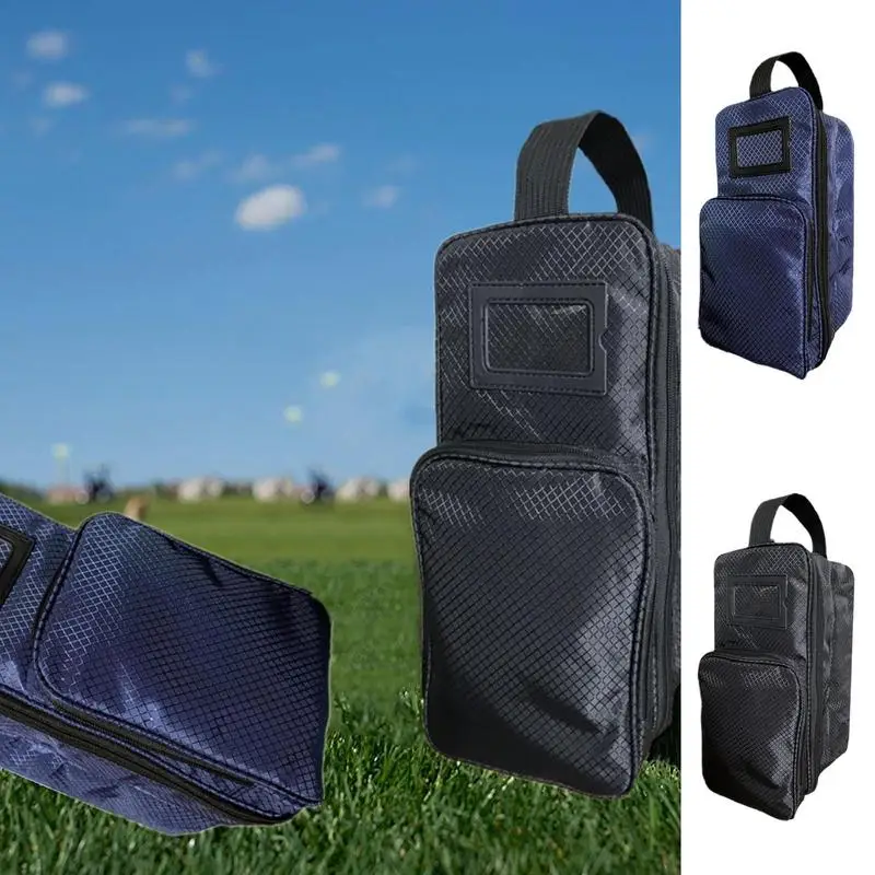 Sac à chaussures étanche pour chaussures de golf, sacs Electrolux à fermeture éclair, poche extérieure portable, sacs de rangement avec poche avant pour le sport