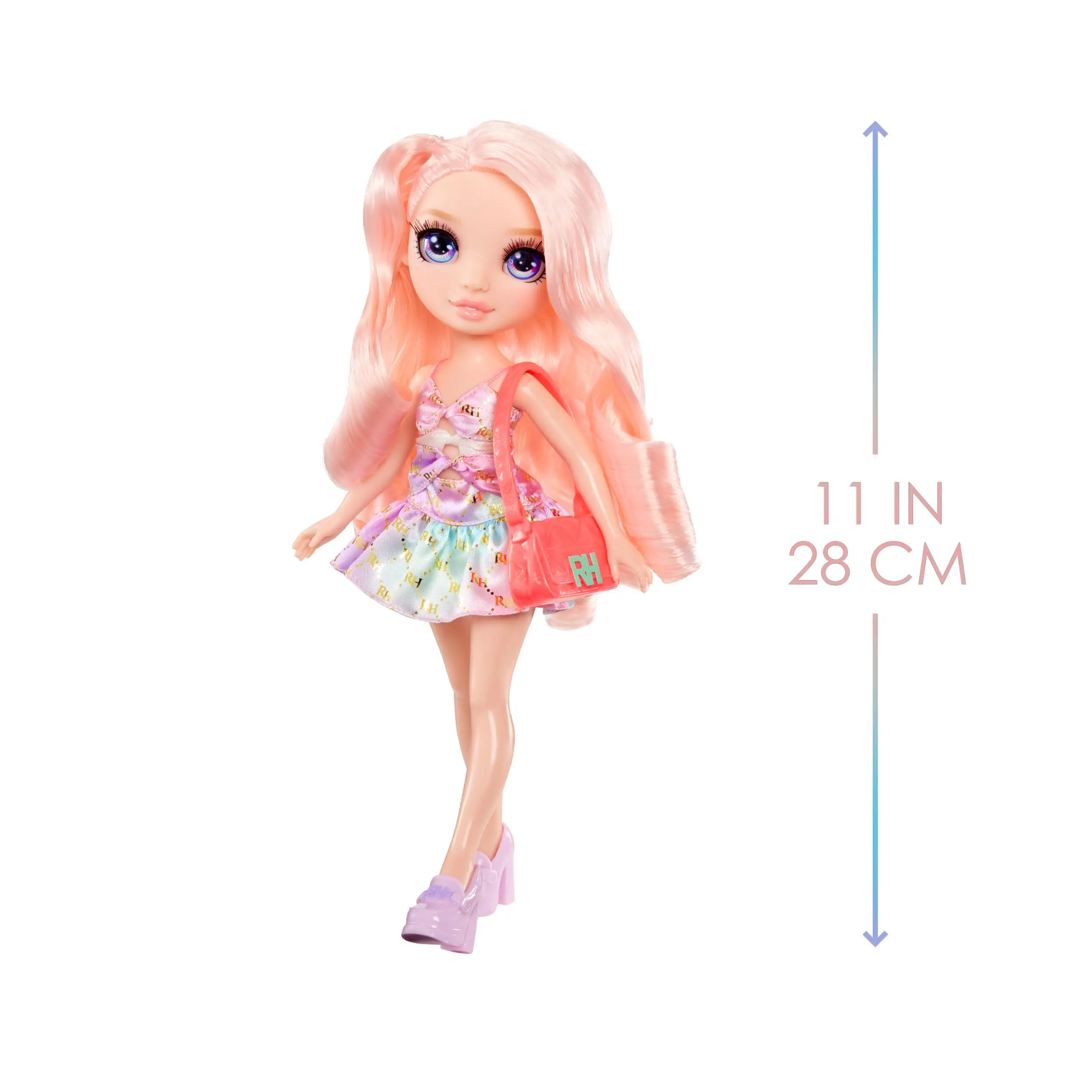 Original Rainbow High My Fashion Style 11 In Dress Up Doll Statement Outfit Stylish Handbag Glass Eyes Pink Hair Girl Gifts Toys