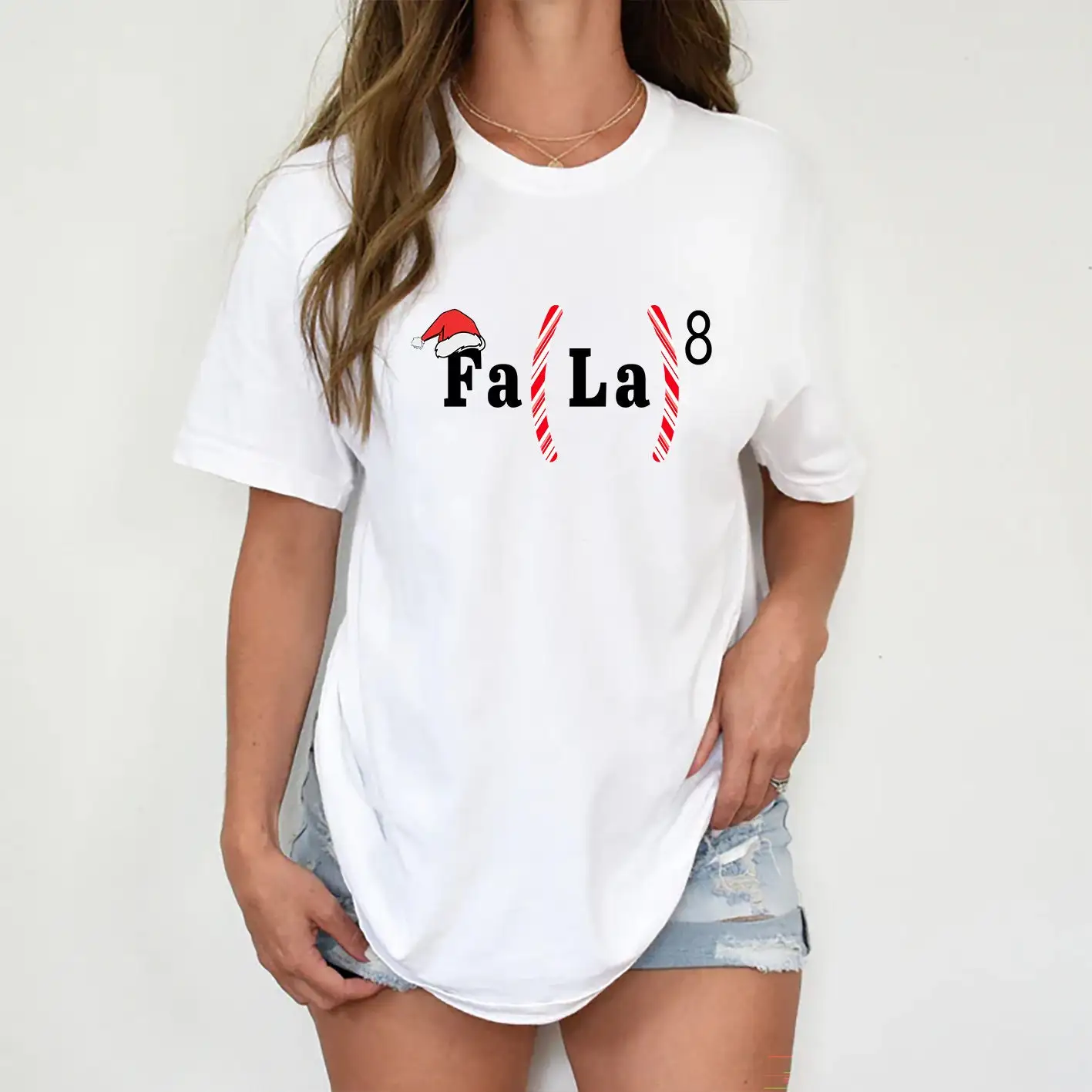 

Fa La T Shirt Comfort Colors Christmas for Women Her Moms Wife Sister