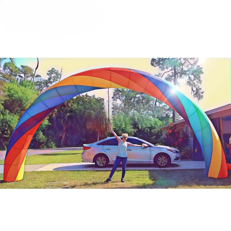 Arch Colorful Inflatable  8x4m Inflatable  Archway For Events Entrance Rental Advertising Party Decoration