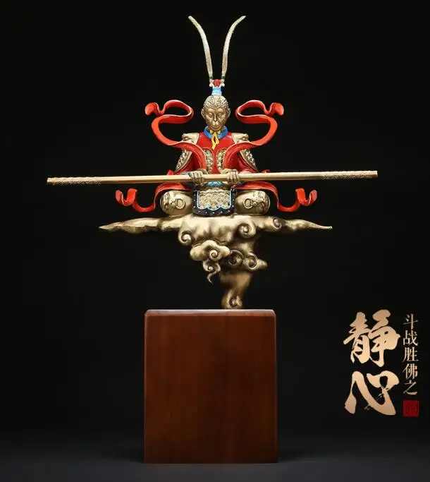 5 A+ Collection Edition-TOP Business Mascot - China Wu Kong # God of victory God of War Business decorative art Sculpture statue
