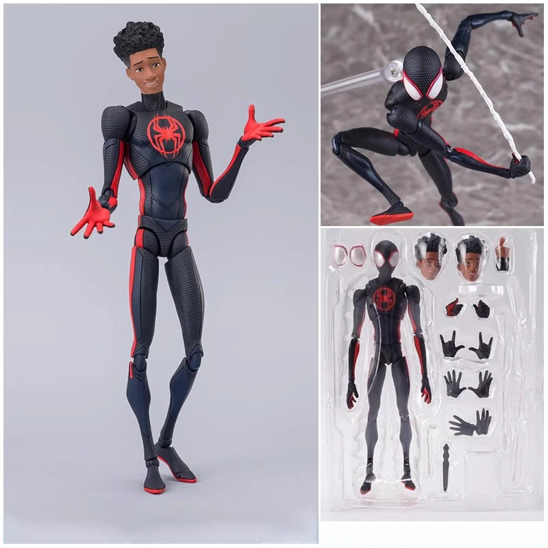 

17cm Marvel Comics Movie Figures Movable Miles Morales shf Figure Statue Model Doll Collection Toys Gifts
